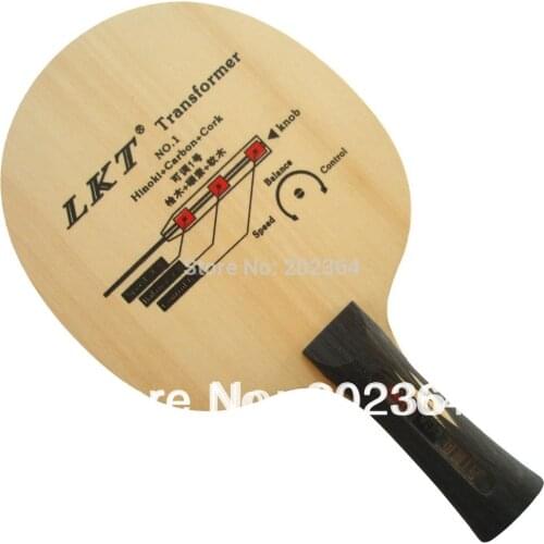 LKT Transformer NO.1 Hinoki+Carbon+Cork Shakehand Table Tennis / PingPong Blade Shakehand Long handle FL
