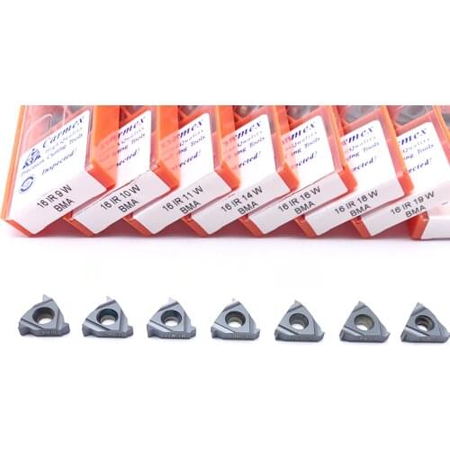 10pcs 16ER 16IR 8W 9W 10W 11W 14W 20 W BMA Carmex Carbide Inserts Lathe Turning CNC Thread Blade Tool Free Shipping