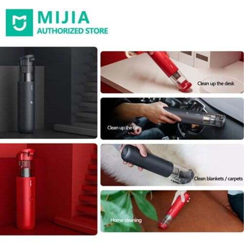 Xiaomi mi Mini Wireless car vacuum cleaner household cleaning tools Portable type c cable 60W 4200Pa metal fan
