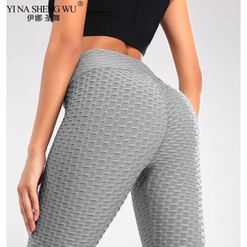 Fashion Women Fitness Yoga Leggings High Waist Workout Leggins Mujer Gym Push Ups Fashion Solid Jeggings Sexy Women Long Pants