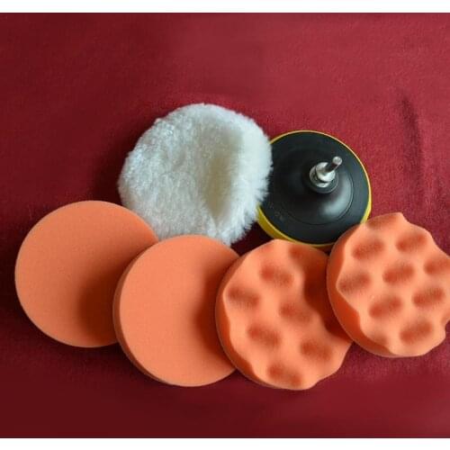 Polishing Foam Cone Sponge Polishing Pad Kit High Gloss Polishing Buffing Pad Kit for Car Polisher with Back Pad Drill Adapter