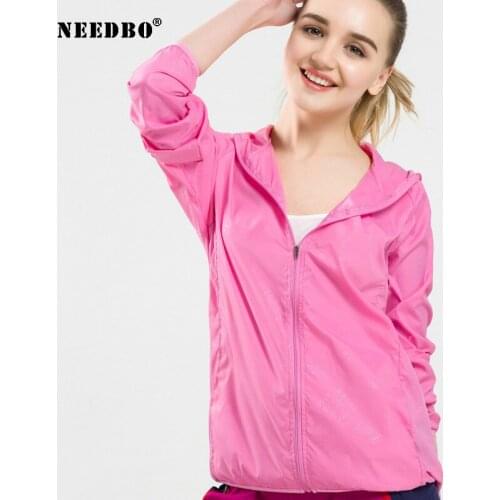 NEEDBO Rain Jacket Men Women Waterproof Sun Protection Clothing Fishing Hunting Clothes Quick Dry Skin Windbreaker With Pocket