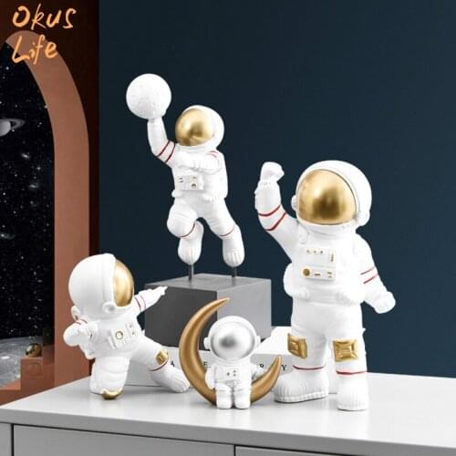 Newest Modern Home Decor Astronaut Figures Birthday Gift For Man & Boyfriend Abstract Statue Fashion Spaceman Sculptures