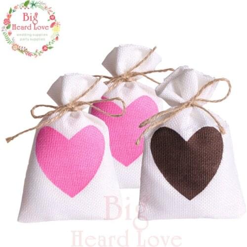50pcs 9x14cm Love Heart Candy Bags Gift Bags Sacks Baby Shower Birthday Party Favors Package Wedding Candy Bags Party Supplies