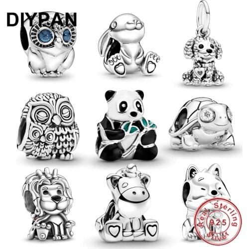 Fit Original Charms Bracelet & Necklaces 925 Sterling Silver Beads Charm Couple Little Cute Girl Boy Pendant DIY Jewelry