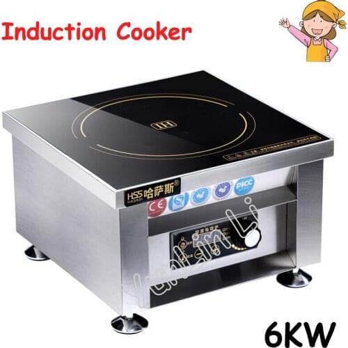 Commercial Induction Cooker High Power Oven Large Heating Area Intelligent Time And Temperature Setting Electric Stove HSS-605G