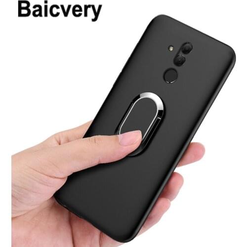 Silicone Magnetic Ring Case for Huawei Mate 20 Lite Bracket Finger Ring Cover for Huawei mate 20 Lite Mate20 SNE-LX1