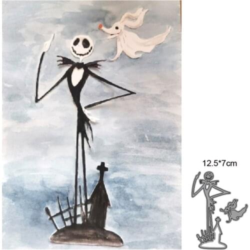 Metal Cutting Dies Cut Mold Halloween Castle Ghost Decoration Scrapbook Paper Craft Knife Mould Blade Punch Stencils