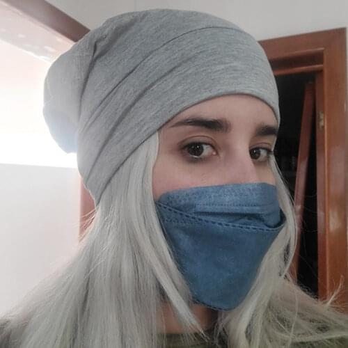 WEOOAR Adjustable Lined with Satin Bonnet for Women Men 2021 silk Satin Hat Hair Night for Sleeping Cap Cotton Beanie Hood MZ226