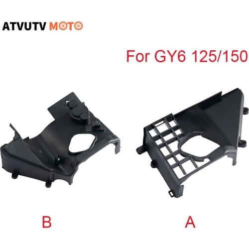 Motorcycle Engine Protection Cover Engine Guard A B For GY6 125cc 150cc 152QMI 157QMJ 1P52QMI 1P57QMJ Scooter Moped