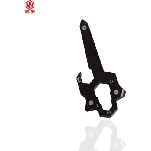 1PCS New EDC Tool Card Multifunction Guitar Type Outdoor Camping Bottle Opener Portable Stainless Steel Card Tool