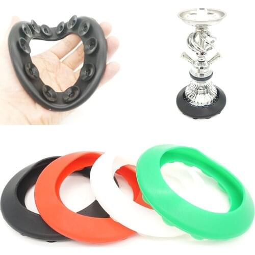 1Pcs Hookah Bottle Silicone Mat Shockproof For Smoking Tobacco Herb Cigarette Accessories Shisha Glass Bottle Narguile Chicha