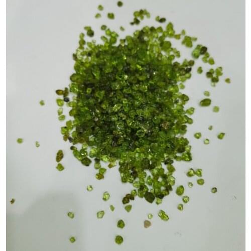 100g Natural Peridot Gravel Olivine Green Quartz Crystal Stones Rock Chips Beads for DIY Jewelry Making Crafts No Hole