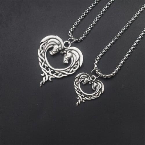 12pcs Romantic Love Horse Heart pendant Animal Amulet Valentines Day Gift