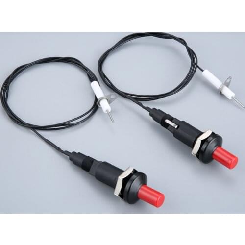 2 Set Piezo Spark Ignition with Cable Push Button Igniter for Gas Fireplace Gas Oven Gas Heater lgniter Ceramic Kitchen Lighter