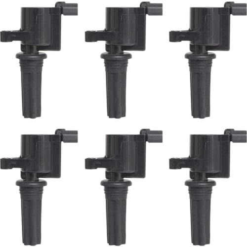 6Pcs Car Ignition Coil for Lincoln LS 2000-2005 Jaguar S-Type 3.0L 2000-2002 FD496 2W4Z-12029-AA