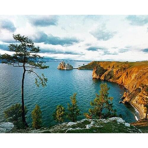 A16077 11CT/14CT/18CT/25CT/28CT oil street patterns Counted Cross Stitch DIY Cross Stitch Kits Embroidery Needlework Sets