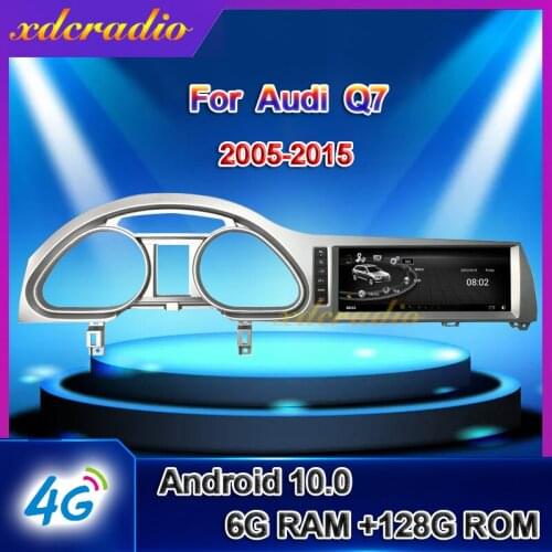 Xdcradio 10.25 inch Android 9.0 For Audi Q7 Car Radio Automotivo Car Multimedia Player Auto GPS Navigation 4G Stereo 2007-2015