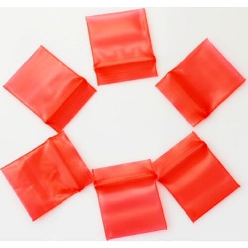 Free Shipping 300pcs/lot (2cm*3cm) Red Resealable Plastic Bag Mini Ziplock Packaging Bags PE Zip Lock Bags.thickness:0.2mm