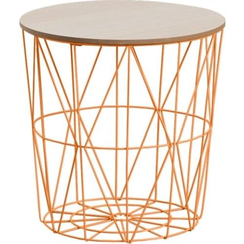 Coffee table round Storage 41x40cm Thinia Home
