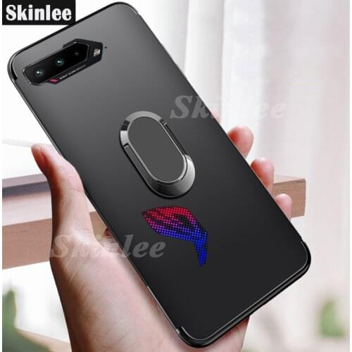 Skinlee Case For ASUS Rog Phone 5 Ultimate Ultra Thin Back Matte With Magnetic Attraction Ring Soft Cover For Rog 5 Pro Case