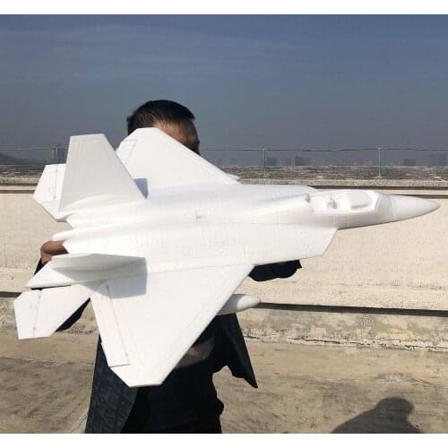 Cheap F22 64mm DIY White RC Foam Plane Model Airframe Foam Part Only