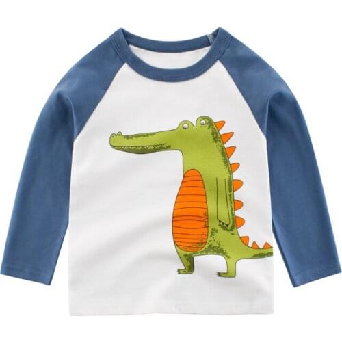 Autumn Spring Baby Clothes Children Boys Girls Cotton Long Sleeve T-shirt boy girl Tops Kids Cartoon Tee For 2-9Years