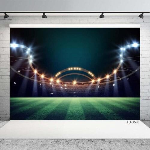 Baby Child Sport Photography Night Football Field Soccer Grass Light Scenery Backdrops Photocall Photo Studio Background Props