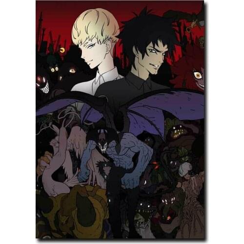 Devilman Crybaby Anime TV Shows Silk Fabric Wall Poster Art Decor Sticker Bright