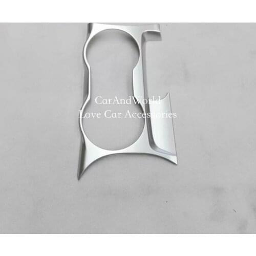 For Opel Mokka Buick Encore 2013-2019 Front Console Water Cup Holder Cover Frame Trims ABS Chrome Car-Styling Accessories