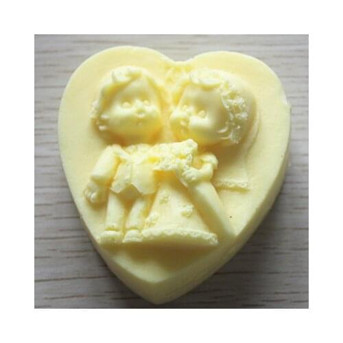C339 soap mold/handmade soap mold/silicone mold/soap/candle modes Lovers love angel
