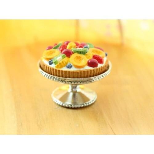 G10-X045 children baby gift Toy 1:12 Dollhouse mini Furniture Miniature rement accessories Cake tray 1pcs