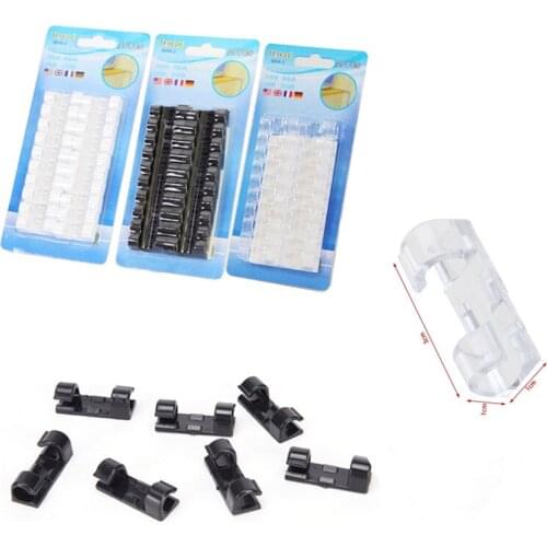 Big Size Cable Organizer Clips Cable Management Desktop Workstation ABS Wire Manager Cord Holder USB Charging Data Line Winder