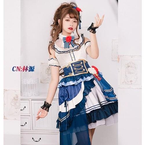 Cosplay Costume Anime Bang Dream! Imai Lisa Noble・Rose Dresses Christmas Halloween Free shipping CG562