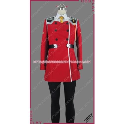 DARLING in the FRANXX Squad 13 Zero Two 002 Partner Killer Red Uniform Outfit Cosplay Costume S002