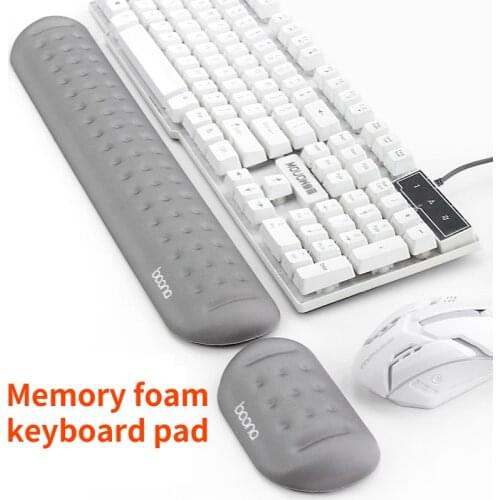 Mechanical Keyboard Wrist Rest Pad Mouse Wrist Rest Pad Ergonomic Memory Foam Set Comfort Mouse Pad For Office Computer Laptop