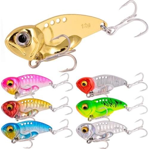 1pc 5g 7g 10g 12g 14g Metal VIB Lure 3D Eyes Pencil Balancer Spoon Jig Painting Winter Fishing Lure Hard Bait Fishing Tackle