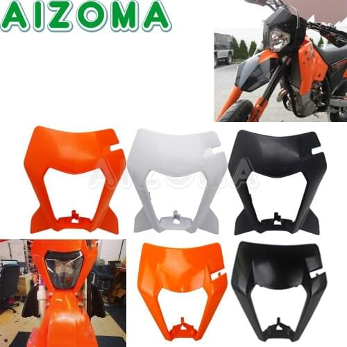 Motorcycle LED Headlight Cover Dirt Bike Motocross Headlamp Head Light For Enduro EXC SX SXS EXCF XCW SMR 125 150 250-500 530