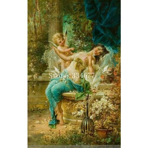 Embroidery Needlework Crafts 14CT Unprinted DIY Child Cute Angel Oil Painting Cross Stitch Kits Set Handmade Arts Home