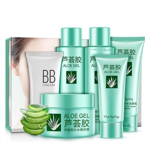 Brand Natural ALOE Ingredient Face Care Skin makeup set,Eyes Care cosmetics kit,Moist Concealer BB Cream,Liquid Fundation Cream