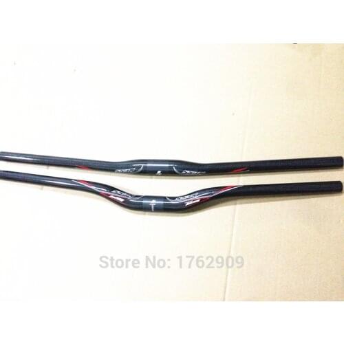 Newest NESS Mountain bike 3K full carbon fibre handlebars flat rise carbon bicycle handlebars MTB parts 31.8*600-740mm Free ship