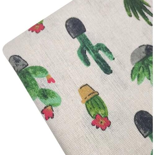 New Arrival Printed Cotton Linen Fabrics Home Textile Sewing Cotton Linen Fabric Telas Woven DIY Sewing Material Patchwork Cloth