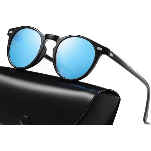 High-end Rounf Driver Sun Glasses Polarized Mirror Sunglasses Custom Made Myopia Men Women Minus Prescription Lens -1 to -6