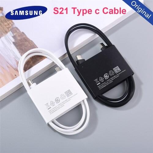 Original Samsung S21 S20 Cable 100cm Fast Charge Type C To Type C PD Quick Charging Data Line For Note20 Ultra 10 9 S20 Plus A90