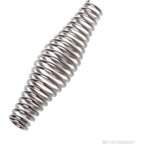 BBQ Stainless Steel Handle Spring Wood Furnace Stove Smoker Elastic Steel Roll D21 20 Dropshipping