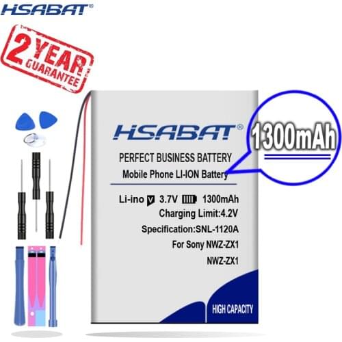 New Arrival [ HSABAT ] 1300mAh Replacement Battery for Sony NWZ-ZX1, Walkman NWZ-ZX1