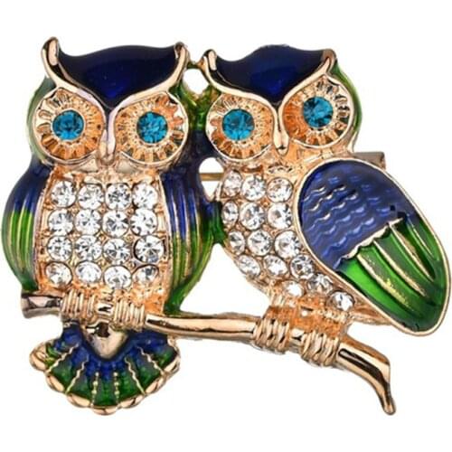 Owl Brooches Women Weddings Brooch Pins Gifts for Clothing Jewelry Accessories F3MF