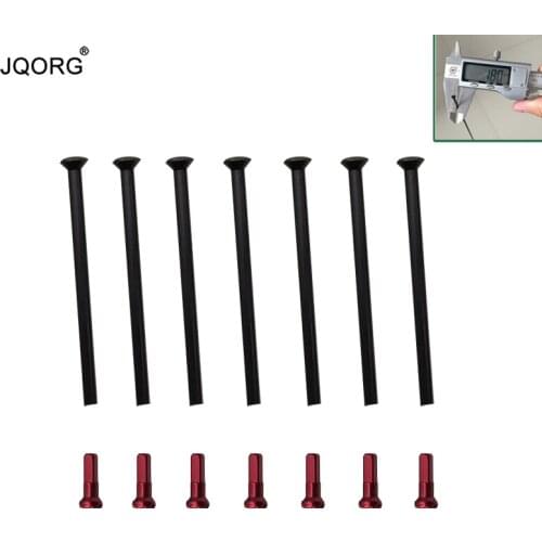 32 Pieces A Lot 304 Stainless Steel Material Bicycle Spokes Black Color Tint black Surface Bike Spokes Straight Pull MTB Spokes