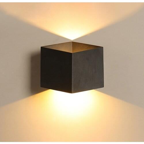 LED Wall Lamp IP65 Waterproof Indoor & Outdoor Aluminum Up Down Wall Light Bedroom Surface Mounted LED Garden Porch Lighting