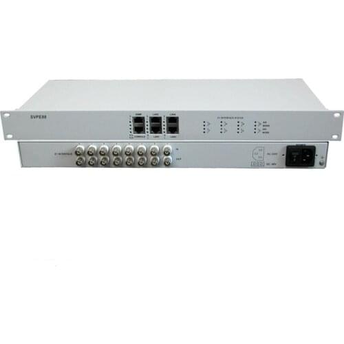 SVPE88 8E1 to 4ETH protocol converter 75Ω AC power supply G.8040 protocol